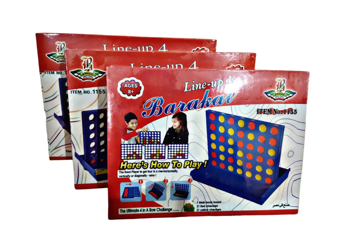 لعبة Line-up 4 Baraka - تحدي 4 قطع متتالية
