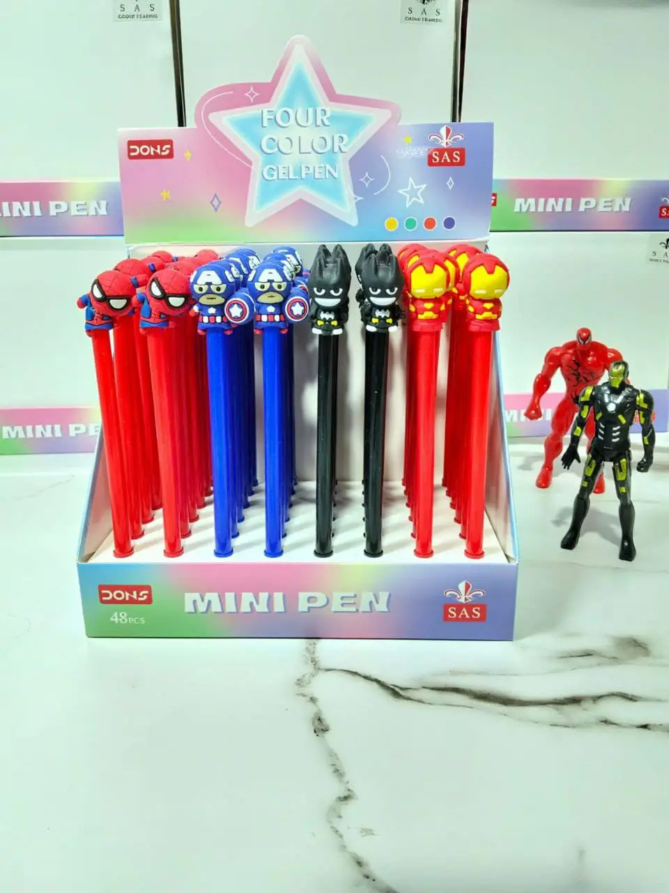 ( عرض ) قلم جيل اشكال 4 قطعة - كود 8