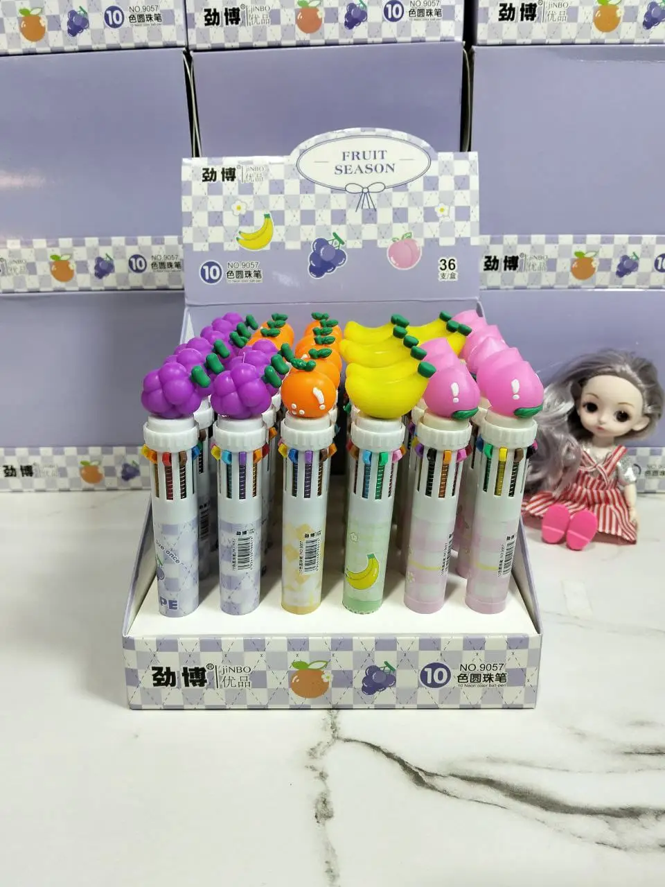 (عروض) 4 قطعة قلم متعدد 10 لون - كود 1