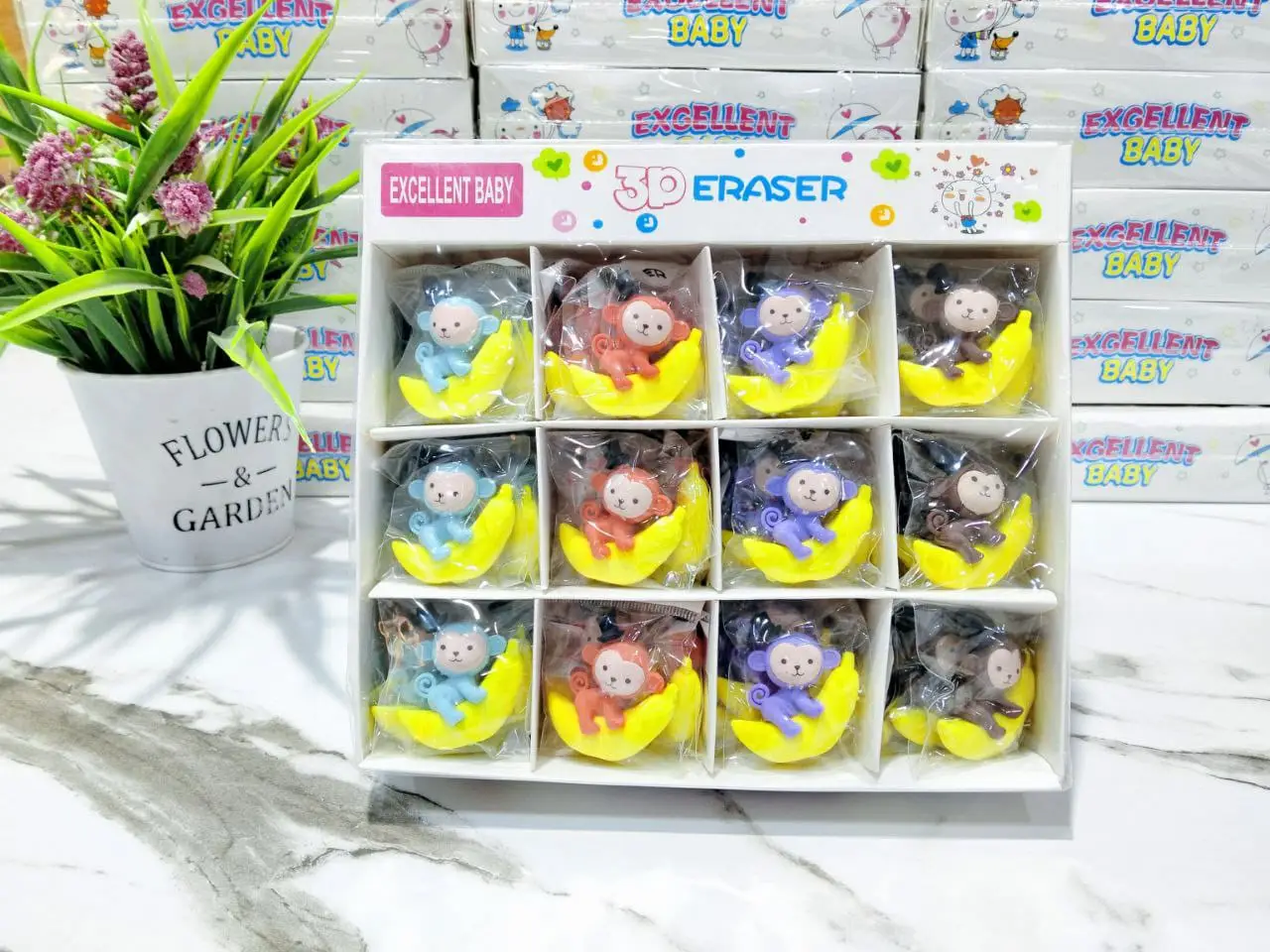 (عرض) 4 قطع ممحاة أشكال - كود 172