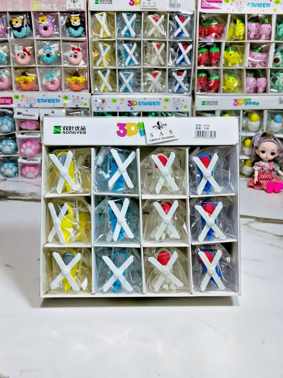 (عرض) 4 قطع ممحاة  - كود 168