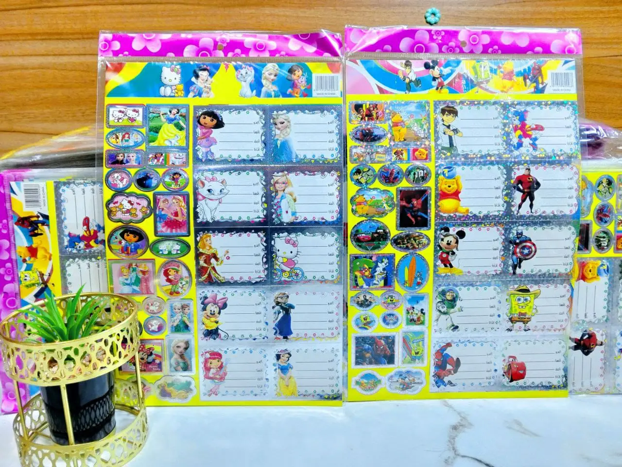 ( عرض ) 3 قطعة تيكت  استيكر ليزر 2*1